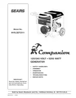 Предварительный просмотр 1 страницы COMPANION 919.327211 Instructions Manual