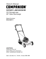 Предварительный просмотр 1 страницы COMPANION 944.362011 Owner'S Manual