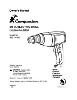 Предварительный просмотр 1 страницы COMPANION COMPANION 315.101010 Owner'S Manual