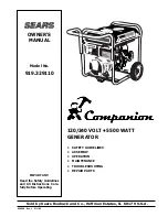 Preview for 1 page of COMPANION Companion 919.329110 Owner'S Manual