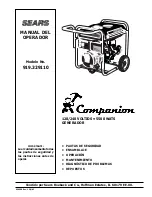 Предварительный просмотр 24 страницы COMPANION Companion 919.329110 Owner'S Manual