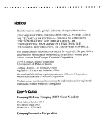 Preview for 2 page of Compaq 1024 User Manual