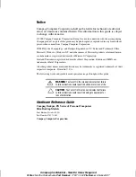 Preview for 3 page of Compaq 133756-004 - Deskpro EN - 6550 Model 6400 Hardware Reference Manual