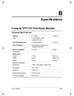 Предварительный просмотр 30 страницы Compaq 292847-003 - TFT 1701 - 17" LCD Monitor User Manual