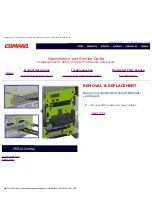 Предварительный просмотр 13 страницы Compaq 5000 - Professional - 32 MB RAM Maintenance And Service Manual