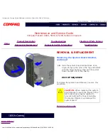 Предварительный просмотр 16 страницы Compaq 5000 - Professional - 32 MB RAM Maintenance And Service Manual