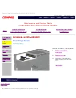 Предварительный просмотр 20 страницы Compaq 5000 - Professional - 32 MB RAM Maintenance And Service Manual