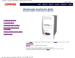 Compaq 7470 - Presario - 64 MB RAM Maintenance And Service Manual предпросмотр