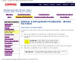 Preview for 75 page of Compaq 7470 - Presario - 64 MB RAM Maintenance And Service Manual