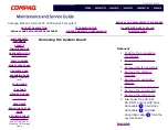Preview for 110 page of Compaq 7RPK11 7000T Maintenance And Service Manual