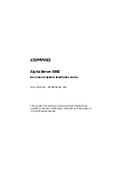 Compaq AlphaServer ES40 Installation Manuals preview