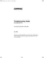 Предварительный просмотр 1 страницы Compaq D315 - Desktop PC Troubleshooting Manual