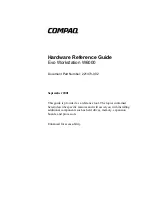 Compaq Evo W6000 Hardware Reference Manual предпросмотр