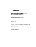 Compaq Evo W8000 Hardware Reference Manual предпросмотр