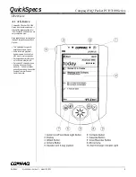 Compaq iPAQ h3130 Specification preview