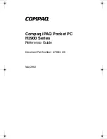 Предварительный просмотр 1 страницы Compaq iPAQ H3900 Series Reference Manual