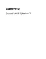 Предварительный просмотр 1 страницы Compaq Mini CQ10 Maintenance And Service Manual