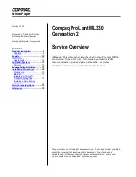 Compaq ML330 - ProLiant - G3 White Paper предпросмотр