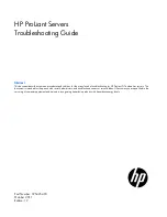 Preview for 1 page of Compaq ML570 - ProLiant - 1 GB RAM Troubleshooting Manual