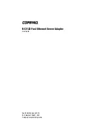 Preview for 1 page of Compaq NC3123 User Manual