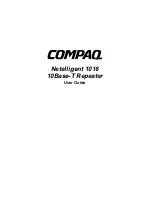 Preview for 1 page of Compaq Netelligent 1016 User Manual