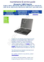 Compaq Presario 1600 Series Maintenance & Service Manual preview