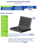 Preview for 1 page of Compaq Presario 300 - Notebook PC Maintenance And Service Manual