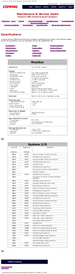 Preview for 64 page of Compaq Presario 3500 Series Maintenance & Service Manual