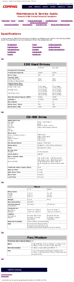 Preview for 66 page of Compaq Presario 3500 Series Maintenance & Service Manual