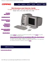 Compaq Presario 5070 Maintenance And Service Manual предпросмотр