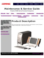 Предварительный просмотр 2 страницы Compaq Presario 5600 Series Maintenance & Service Manual