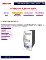 Предварительный просмотр 4 страницы Compaq Presario 5900T Maintenance & Service Manual