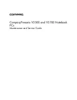 Compaq Presario V3500 - Notebook PC Maintenance And Service Manual preview