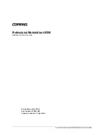 Compaq Professional Workstation AP200 Maintenance And Service Manual предпросмотр