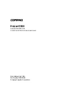 Предварительный просмотр 1 страницы Compaq ProLiant 5500 Setup And Installation Manual