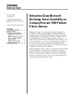 Preview for 1 page of Compaq ProLiant 7000 Manual