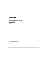 Preview for 1 page of Compaq ProLiant Storage System U1 User Manual