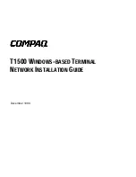 Предварительный просмотр 3 страницы Compaq T1500 - Windows-based Terminals - 72 MB RAM Installation Manual