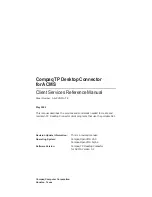 Compaq TP Desktop Connector AA-PVNFG-TE Client Services Reference Manual preview