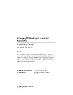 Preview for 1 page of Compaq TP Desktop Connector Installation Manual