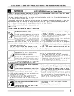 Preview for 3 page of Comparc ALPHA TIG 252 - DP Owner'S Manual