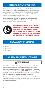 Preview for 4 page of COMPASS HEALTH PROBASICS VOYAGER RLAEUBL Manual