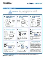 Предварительный просмотр 2 страницы COMPASS HEALTH TENS 7000 Quick Reference Manual