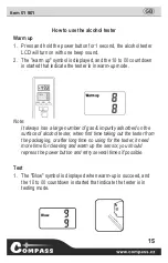 Предварительный просмотр 15 страницы Compass 01 901 Instructions For Use Manual