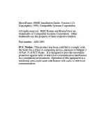 Preview for 2 page of Compatible Systems MicroRouter 1000R Installation Manual