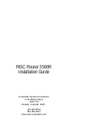 Compatible Systems RISC Router 3500R Installation Manual preview