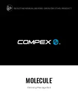 Preview for 1 page of Compex MOLECULE Manual