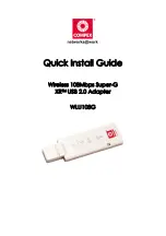 Preview for 1 page of Compex WLU108G Quick Installation Manual