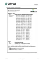 Preview for 107 page of Compleo A01AE11001.11 Operating Instructions Manual