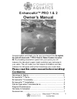 Complete Aquatics EnhanceAir PRO 1 Owner'S Manual preview